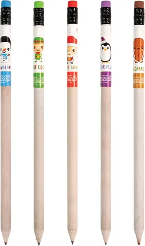 Miniatura 5 de Holiday Smencils Cylinder - Lápices perfumados gourmet patentados HB #2, 50 unidades, regalos para niños, recuerdos de fiesta, recompensas