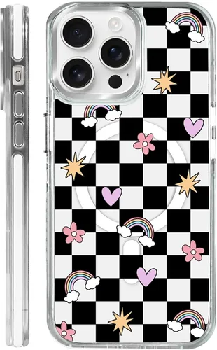 Miniatura 8 de Funda para iPhone 13/14 [compatible con Magsafe], funda magnética transparente de silicona a prueba de golpes con patrón de versículos de la Biblia