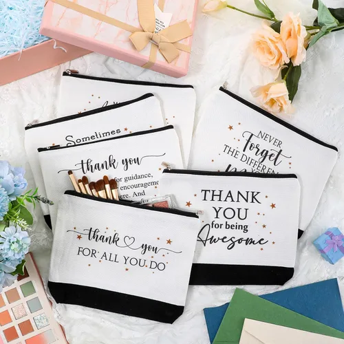 Miniatura 3 de Cunno 24 bolsas de lona de agradecimiento para mujeres, regalo de agradecimiento a los empleados, a granel para asistente médico, semana