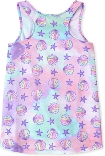 Miniatura 5 de The Children's Place girls The Children's Place Girls Sleeveless Tank Top and Shorts 2 Piece Pajama Set
