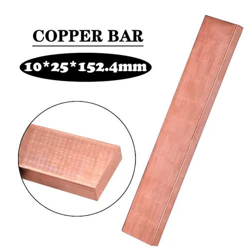 Miniatura 2 de Barra plana de cobre C110, 1/8" de espesor x 1" de ancho x 12" de largo barra plana de cobre Stock, 0.118 in x 0.984 in x 12.008 in