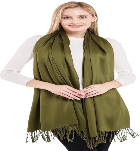 Miniatura 8 de CJ Apparel Solid Color Tassels Design Nepalese Shawl Seconds Scarf Wrap Stole Throw Head Wrap Pashmina Hand Made in Nepal New