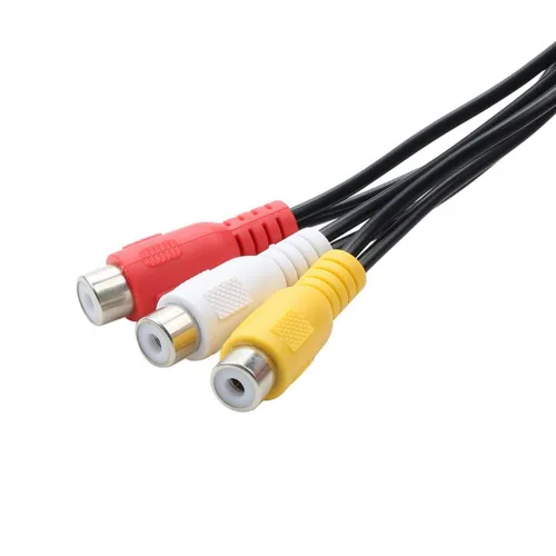 Miniatura 4 de 3RCA AV Audio Video Splitter Cable 1 en 2 Salida Reproductor de DVD Consola de juegos Proyector de TV externo Monitor Audio Video Adaptador