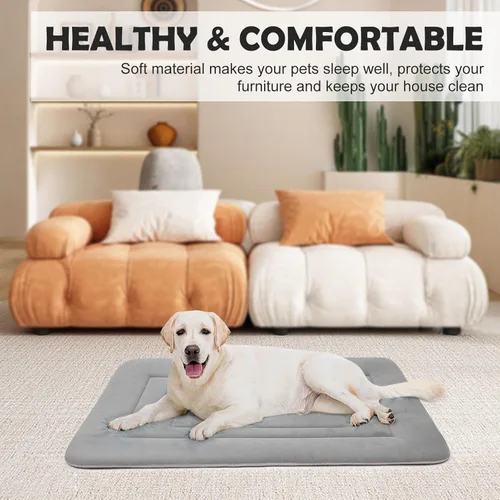 Miniatura 3 de Cama para perro, alfombrilla suave para cama de perro, 36 pulgadas, parte inferior antideslizante, lavable para perros medianos y grandes, colchón