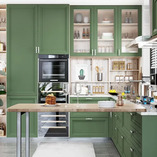 Miniatura 4 de WESTICK Papel adhesivo verde para paredes, papel tapiz verde extraíble para despegar y pegar, papel tapiz decorativo para dormitorio, papel