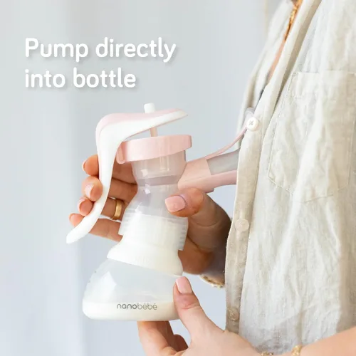 Miniatura 2 de Nanobebe - Botella de leche materna, lactancia materna para recién nacidos, anticólicos, cierre perfecto, conserva los nutrientes de la leche Gris