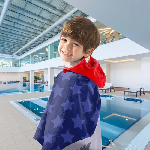 Miniatura 5 de VOOVA & MOVAS Toallas de baño para niños pequeños de 3 a 10 años, 30''X50'', suaves gruesas de algodón absorbentes de gran tamaño - playa
