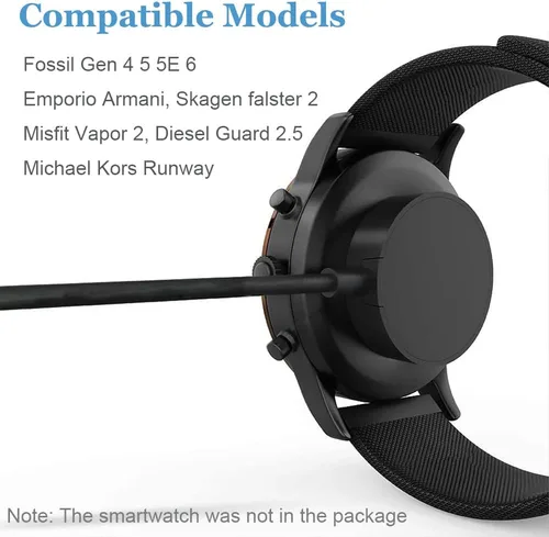 Miniatura 4 de Threeeggs Cable de carga para Michael Kors Gen 4, Gen 5E, 5, Gen 6, para Fossil Gen 4, Gen 5E, 5, Gen 6, Emporio Armani, Skagen falster 2, Misfit