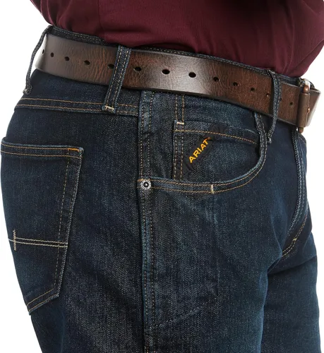 Miniatura 4 de Ariat Rebar M4 Relaxed DuraStretch - Jeans básicos de corte de bota para hombre, Carbine