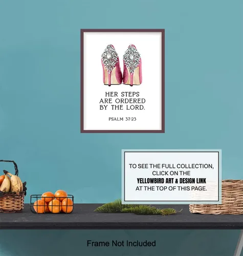 Miniatura 7 de Arte de pared de las Escrituras – Arte de pared con versículo bíblico religioso glamoroso – Arte de Dios – Citas inspiradoras – Decoración