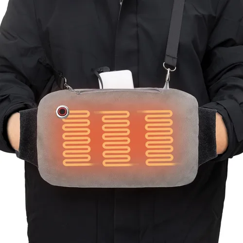 Miniatura 8 de Hand Warmers Rechargeable, 10000mAh Electric Heated Gloves Portable Graphene Handwarmers Pouch with 3 Levels & Double-Sided Heating for Hunting