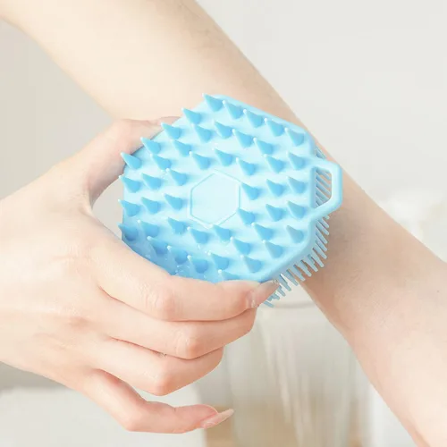 Miniatura 9 de Cepillo sensorial prémium para niños o autismo, limpiador corporal de silicona suave, cepillos sensoriales 2 en 1 para terapia ocupacional, esponja