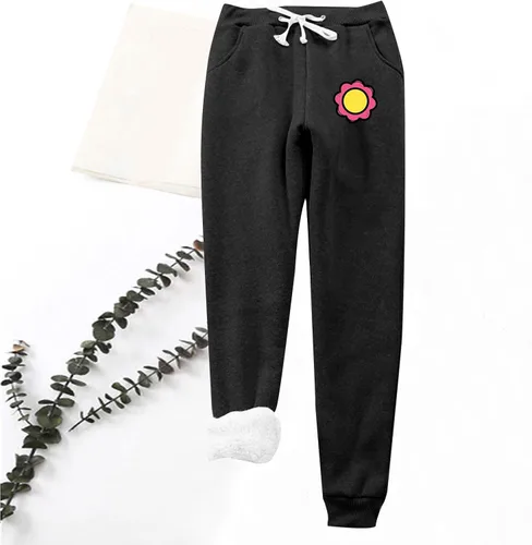 Miniatura 2 de JEGULV Pantalones con forro polar para mujer, con bolsillos, cintura alta, para senderismo, correr, pantalones térmicos para invierno, cálidos