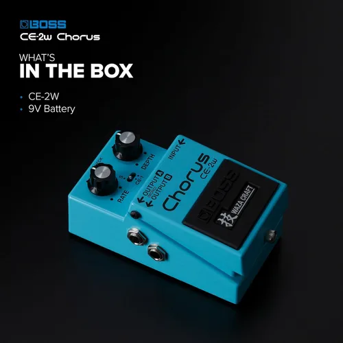 Miniatura 5 de BOSS CE-2W Chorus Pedal de efecto para guitarra Waza Craft premium con circuito analógico Reproducción fiel de los legendarios pedales de coro