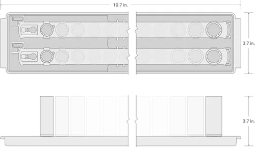 Miniatura 7 de TEKTON SHD92121 - Juego de llaves de vaso de 12 puntos con rieles y bandeja, 23 piezas (0.394-1.260 in)