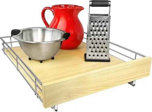 Miniatura 8 de LYNK PROFESSIONAL® SELECT™ Organizador de gabinete extraíble - 14" x 21" - Cajón deslizante para gabinetes de cocina - Estantes deslizantes