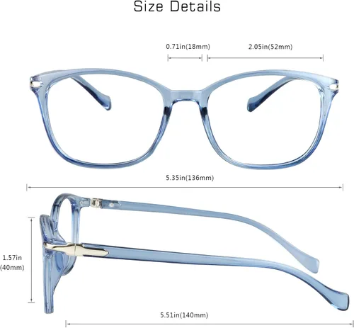 Miniatura 3 de VisionGlobal Lentes de bloqueo de luz azul para mujeres/hombres, antifatiga ocular, lectura en computadora, gafas de televisión, elegante marco