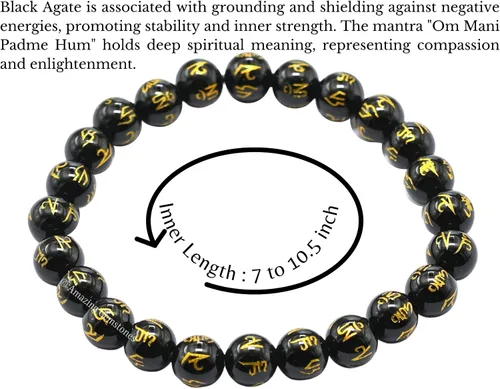 Miniatura 238 de Amazing Gemstone Crystal Bracelet for Women Men's Gifts - Protection Healing Crystal Bracelet - 8mm Gemstone Beaded Stretchable Bracelet Pulseras