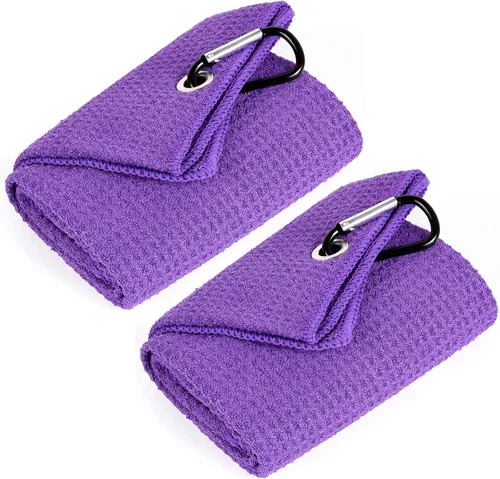 Miniatura 38 de Mile High Life Premium Waffle-Weave Golf Towel 16" X 24" Extra Absorbent & Quick-Dry Ultra-Soft Microfiber Carabiner Clip Multi