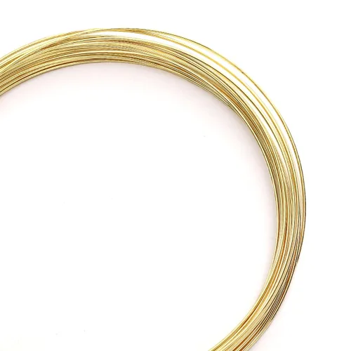 Miniatura 17 de Beadia - Alambre bañado en oro de 14 quilates de 0.4 mm, 10 metros de cordón de cuentas para pulseras, collares, encantos, cuentas para hacer joyas