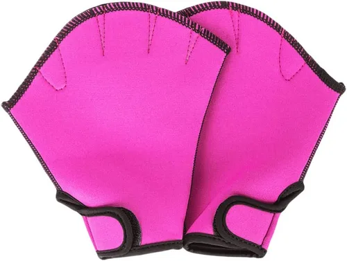 Miniatura 8 de MEKOTSK 1 par de guantes de entrenamiento de natación para ayudar a la resistencia de la parte superior del cuerpo, guantes de natación Aqua Fit