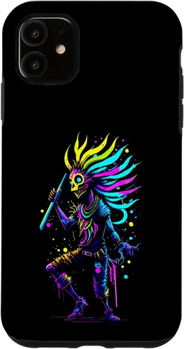 Miniatura 8 de iPhone 16 Dancing Kokopelli Mystical Abstract Illustration Case