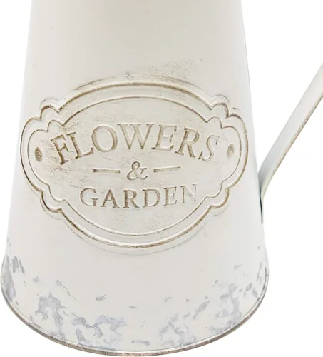 Miniatura 3 de Jarras de metal blanco de granja para decoración de cocina Shabby Chic, jarras altas para flores, jarrones rústicos de baño, grandes, 11 H