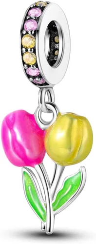 Miniatura 197 de Hapour Dijes de plata de ley 925 para pulseras, collar, joyería europea, colgante de cuentas para mujeres y madres
