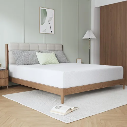Miniatura 8 de Novilla Colchón King de 12 pulgadas, colchón de espuma viscoelástica King con capa cómoda transpirable y espuma base de alta densidad para alivio