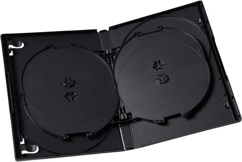 Miniatura 3 de Progo Funda premium para DVD de 6 discos de tamaño estándar de 0.551 in con funda transparente, solución de almacenamiento que ahorra espacio