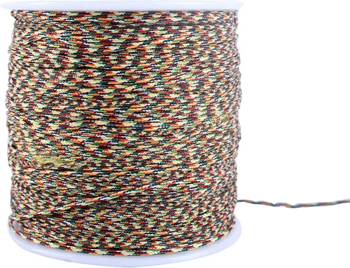 Miniatura 110 de KONMAY 1 rollo de cuerda de nailon para hacer pulseras de 150 yardas, trenzado de nailon Shamballa Macramé/cordón de cuentas de 0.4mm, cordón