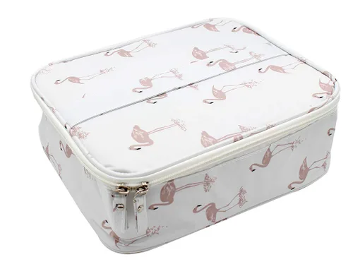 Miniatura 4 de Neceser multifunción bolsa de cosméticos portátil bolsa de maquillaje impermeable bolsa de viaje colgante organizador bolsa para mujeres niñas, Gris