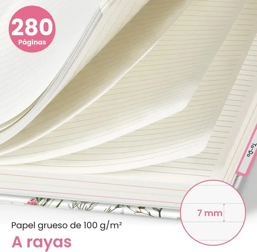 Miniatura 2 de Cuadernos grandes de espiral rayados para el trabajo con divisores y pestañas extraíbles, 8.5 x 11 pulgadas, bonito cuaderno de tapa dura de 5 A