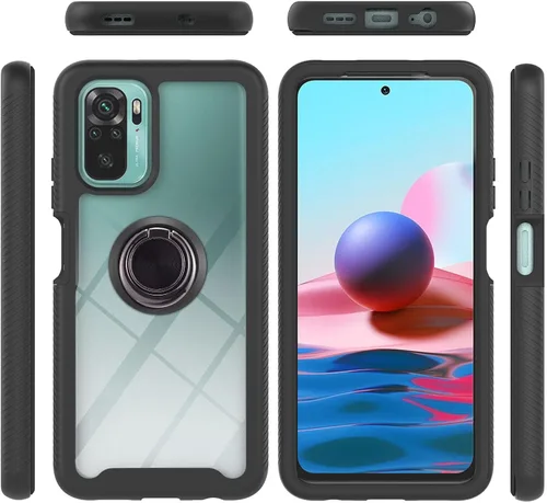 Miniatura 109 de Funda compatible con Xiaomi Poco M5s 4G, compatible con Redmi Note 10 4G / Note 10S 4G / Note 11 SE (India), funda para teléfono 3 en 1, color azul