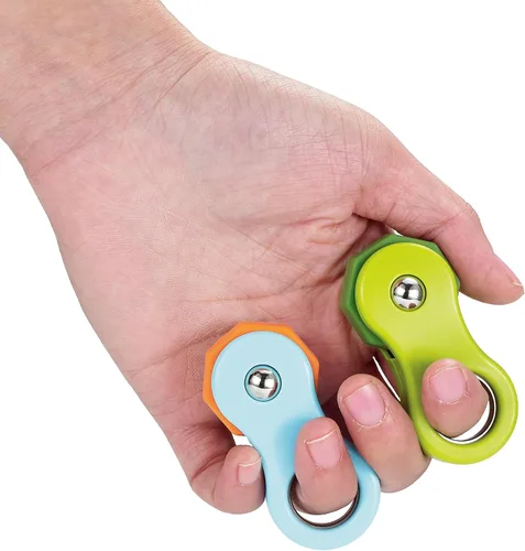 Miniatura 9 de Yolscue Juguete para ansiedad, juguete giratorio para adultos y niños, regalos adecuados para niños con autismo y TDAH, juguete silencioso de Negro