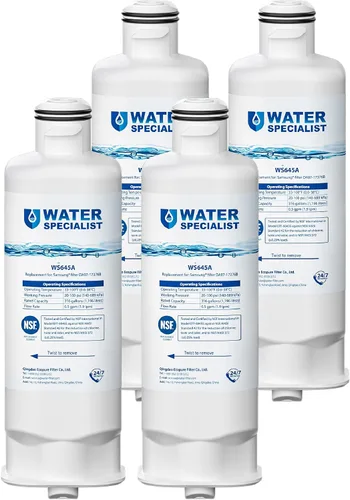 Miniatura 10 de Waterspecialist Filtro de agua para refrigerador WS645A, repuesto para Samsung® DA97-17376B, HAF-QIN/EXP, HAF-QIN, RF28T5001SR, DA97-08006C