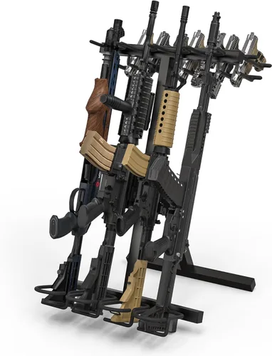Miniatura 9 de Estante para Armas, Soporte Plegable Portátil para Rifles, Estantes Independientes para Armas de Interior, Soporte para Armas de Exterior para Campo