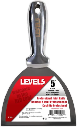 Miniatura 15 de Cuchillo para juntas completamente de acero inoxidable de 10" - LEVEL5 Hoja de masilla de grado profesional, totalmente metálico pulido premium