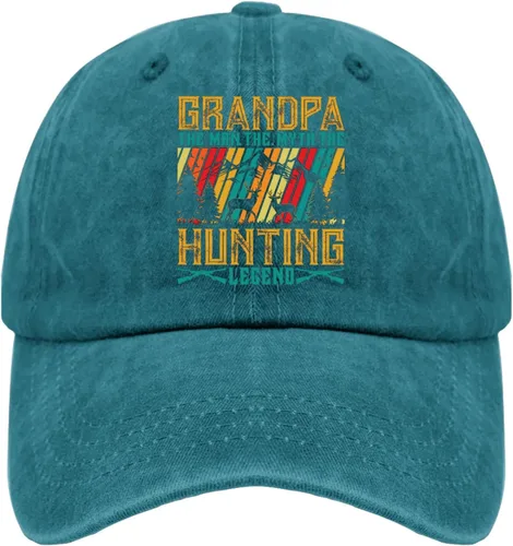 Miniatura 9 de Dad Hats GGRANDPA The MRN The Myth The Hunting Legend Gorra de béisbol, divertida gorra para hombre Pigmento gris