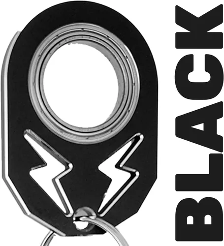 Miniatura 8 de YIPUKIYI Llavero Giratorio Anillo de Dedo Llave Cadena Giratorio Anillo de Dedo Tipo Juguete para Hombres, Mujeres y Niños (Negro)