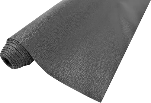 Miniatura 2 de 3 yardas de 54 x 108 pulgadas, tela de piel sintética suave, color negro, tapicería de vinilo para sofá, bolsas, sillas, asientos de automóvil