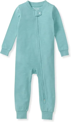 Burt's Bees Baby unisex-baby Honeysoft Pajamas, Footless One-piece Zip-up Pj, Soft Organic Cotton & Lyocell Blend
