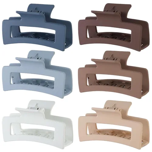 Miniatura 21 de Sisiaipu Pinzas para el Cabello, Pinzas Medianas de 3.5 Pulgadas, Paquete de 6 para Mujeres y Niñas - Accesorios para el Cabello Color Ámbar