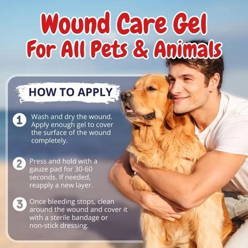 Miniatura 5 de Gel para el cuidado de heridas para perros – Alternativa de polvo estíptico para perros y gatos Detener el sangrado rápido para cortes, uñas