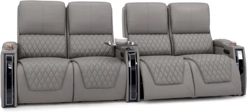 Miniatura 132 de Seatcraft Apex Zero-Gravity CoolZero - Asiento de cine en casa de cuero italiano, reposacabezas eléctrico, lumbar eléctrico, reclinable eléctrico