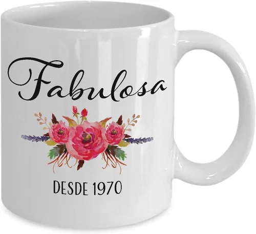 Miniatura 2 de Fabulosa Desde 1970 Cumpleaños 51 Mujer Decoracion - Taza De Café - 11oz