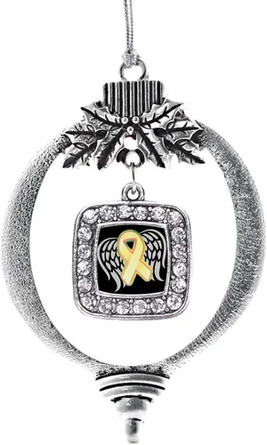 Miniatura 20 de Inspired Silver - Nana púrpura - Adorno de Navidad plateado - Adorno cuadrado para árbol de Navidad con circonita cúbica - Decoración colgante