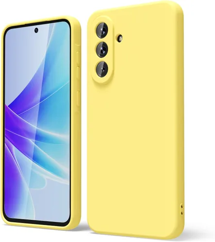 Miniatura 211 de oakxco Funda para teléfono Samsung Galaxy A12 con agarre de silicona líquida, linda delgada fina suave cubierta de gel de goma TPU lisa para mujeres