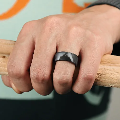 Miniatura 98 de Egnaro Anillos de boda de silicona para hombre: 1/4/6/7 Multipack de anillos de boda de goma con arco interior Diseño ergonómico transpirable