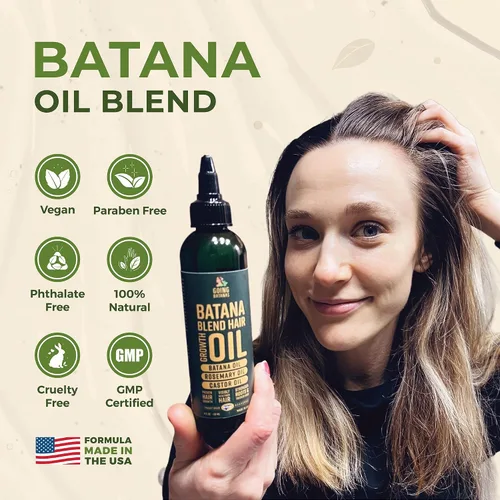 Miniatura 9 de Aceite de batana prémium para el crecimiento del cabello, 100% Batana natural de Honduras, aceite de ricino y romero para estimular el crecimiento